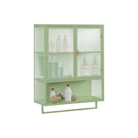 KÜCHENOBERSCHRANK 60/23/78 cm mit Glasfront in Grün und 2 Türen - Grün, Glas (60/78/23cm) - BEAOK