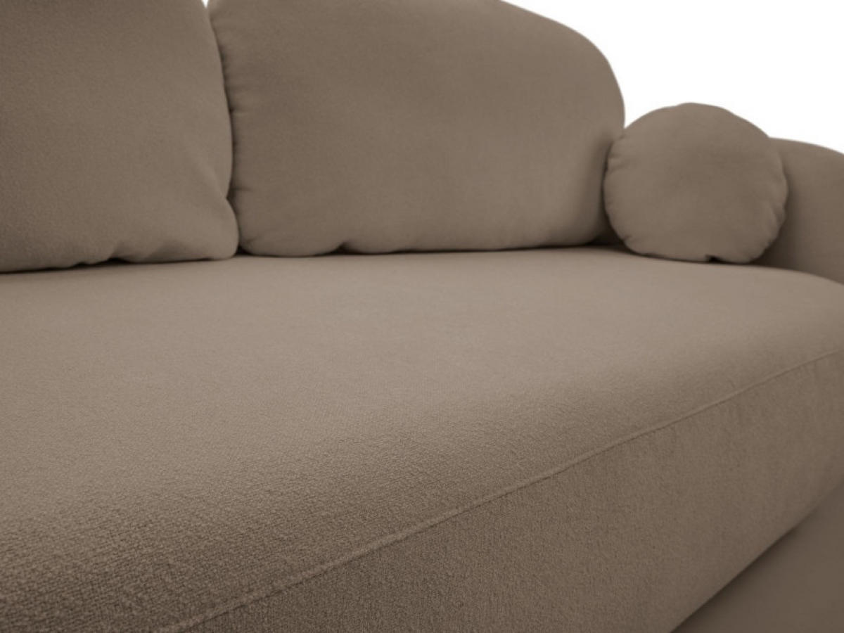 SITZSOFA Caffe Latte LIO Mit Schlaffunktion Sicuro - Beige, Textil (238/86.5/101cm) - Sepro Meble