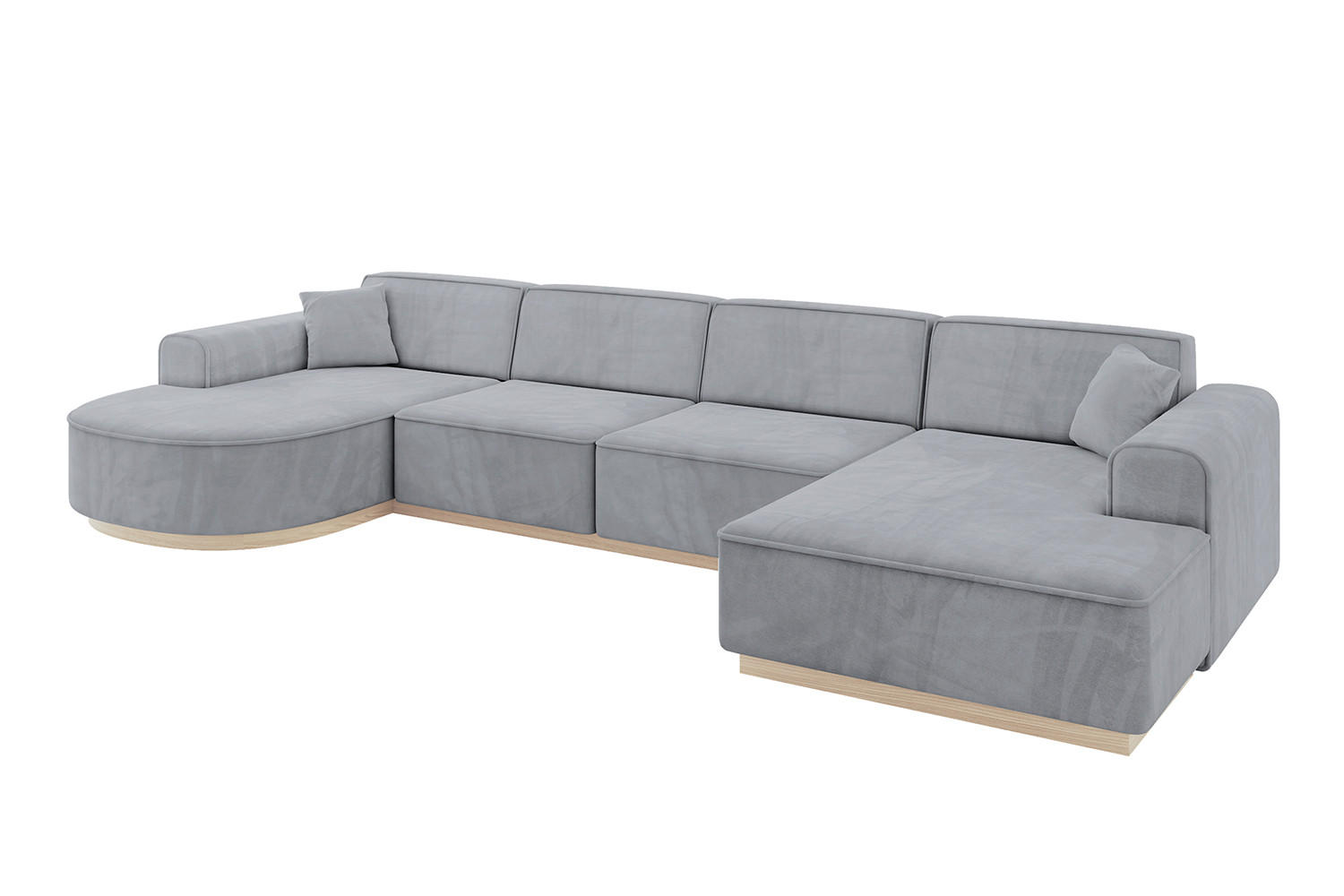 WOHNLANDSCHAFT ARRIO-U2 303x171x83 cm Titanfarben - Titanfarben, Holzwerkstoff/Textil (388/83/171cm) - ALTDECOR