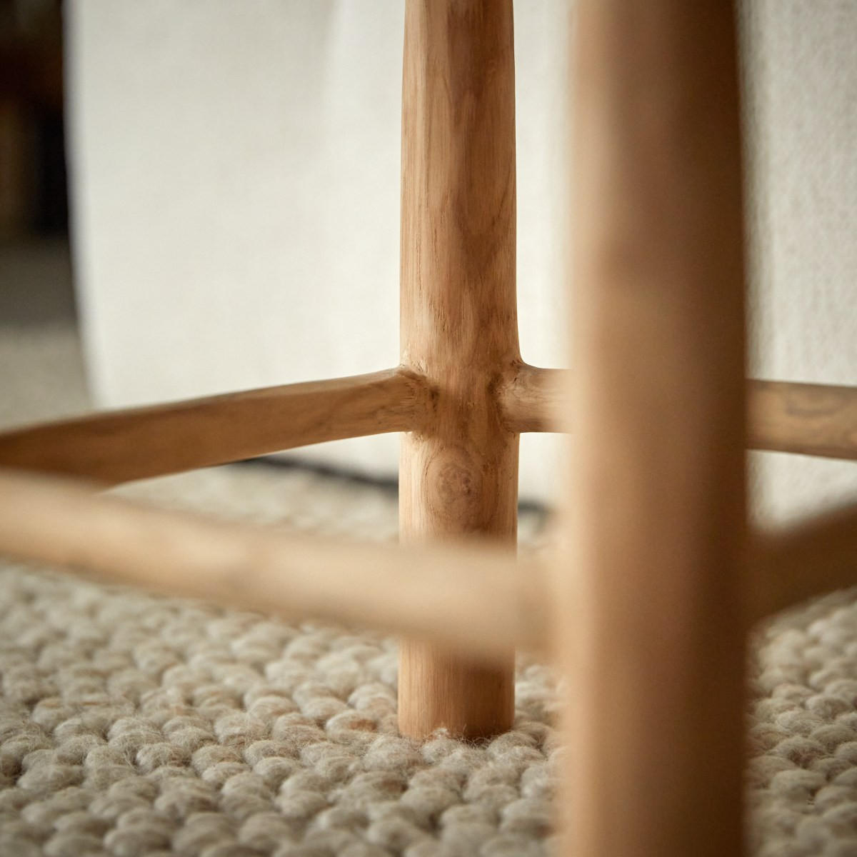 BEISTELLTISCH Kilim Natur aus Teak - Naturfarben, Holz (30/30/30cm) - Tikamoon