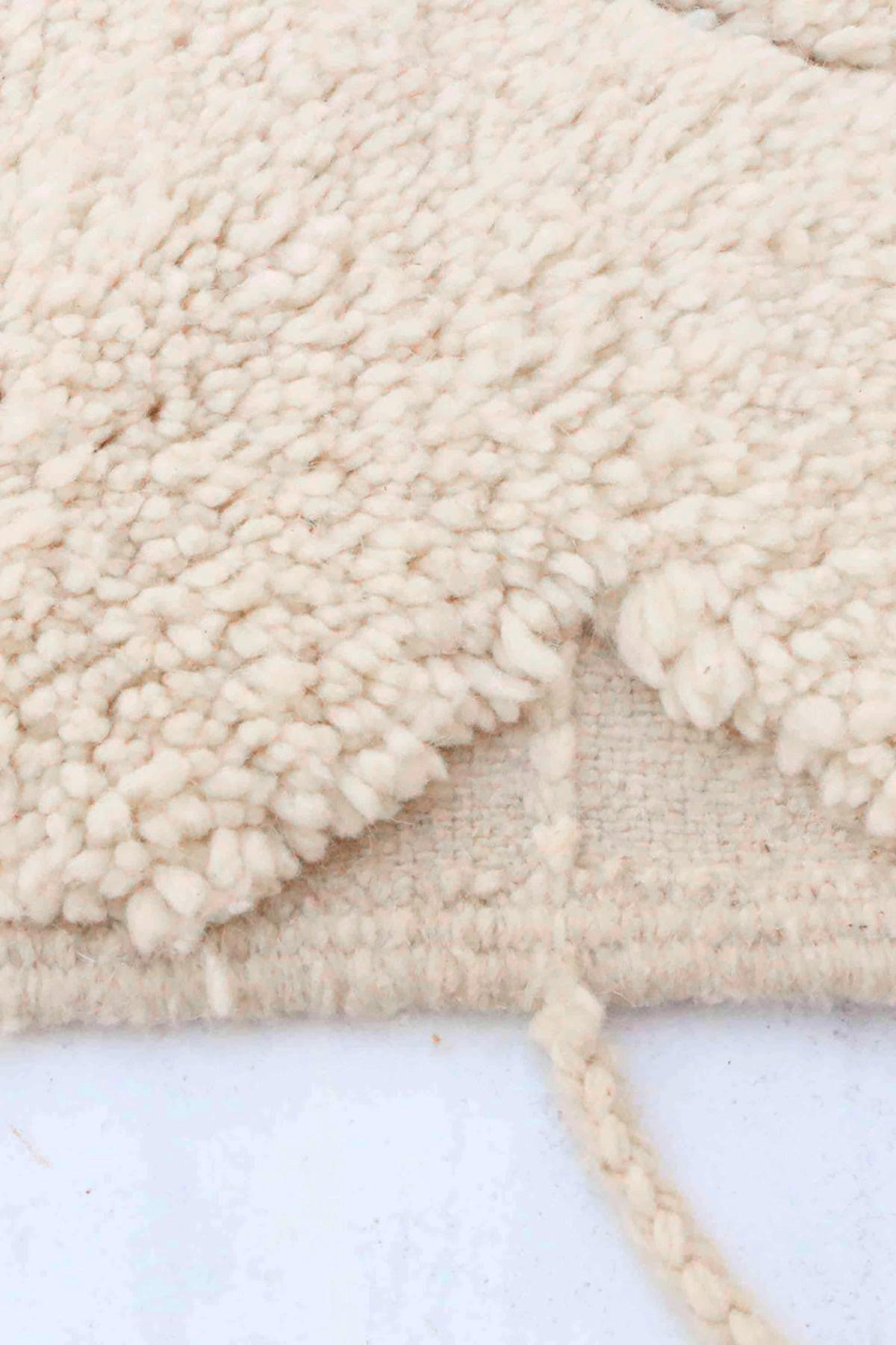 BERBERTEPPICH aus reiner Wolle 157x 262 cm - Beige, Naturmaterialien (157/262cm) - AFK Living