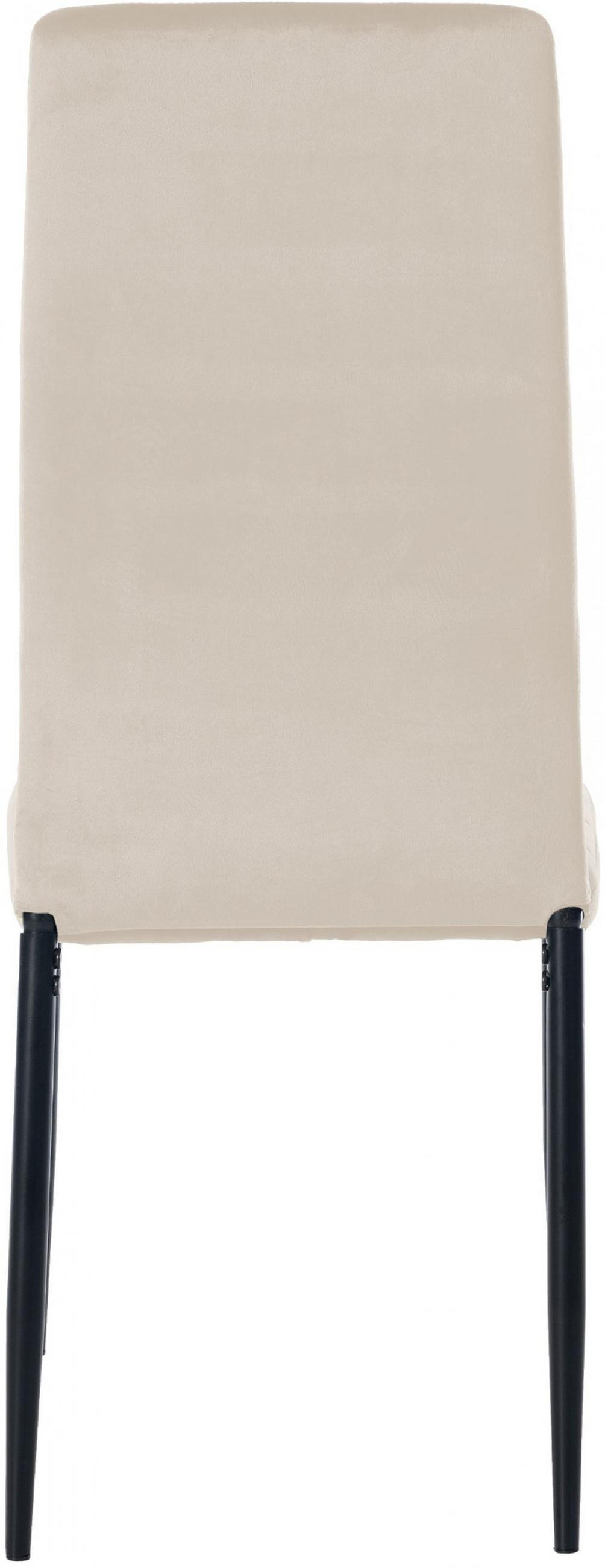 STUHL Samt creme - Creme, Textil/Metall (41.5/99/40cm) - CLP