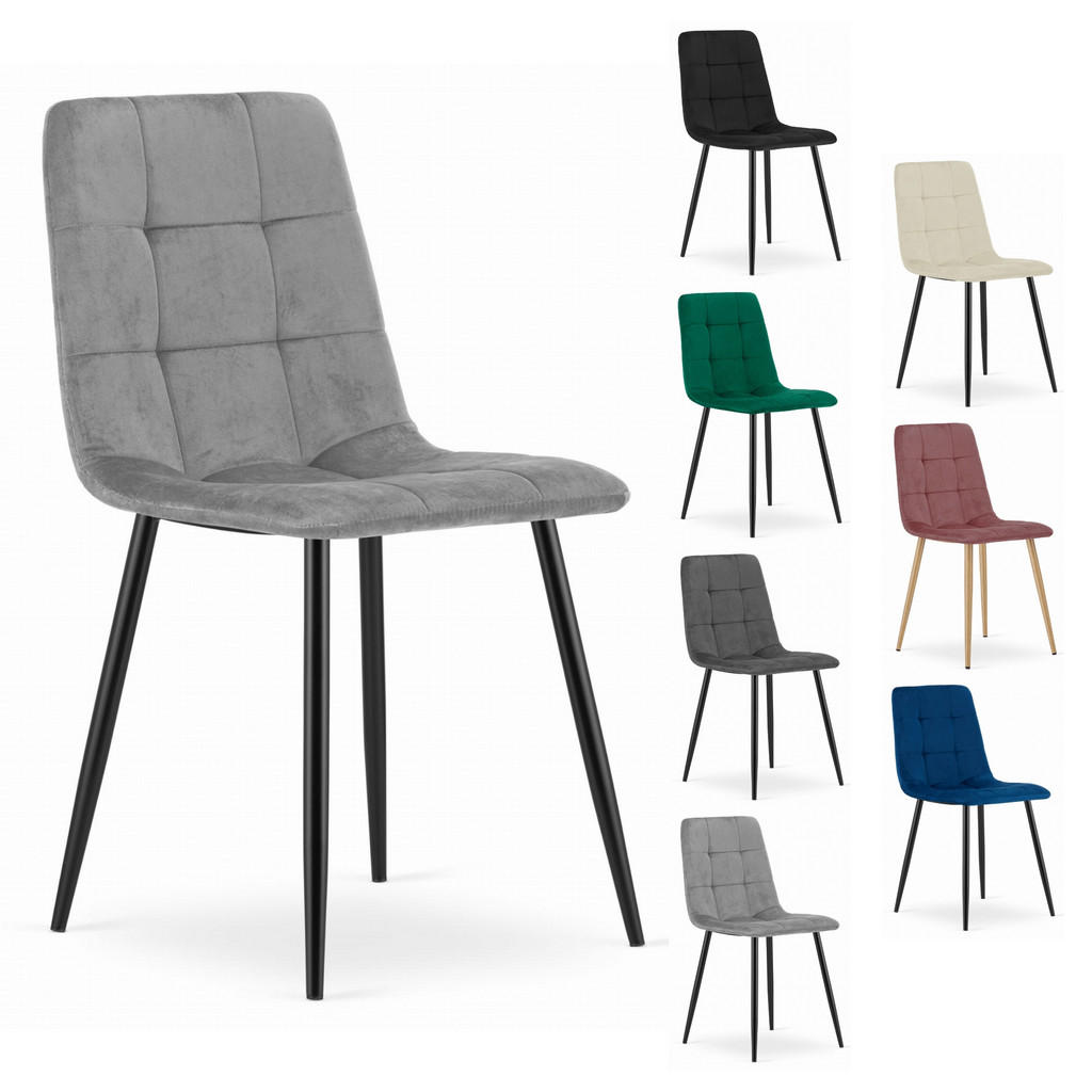 Thumbnail - Komodee Stuhl, Hellgrau, Textil, 45x87x51 cm, Esszimmer, Stühle, Esszimmerstühle, Vierfußstühle