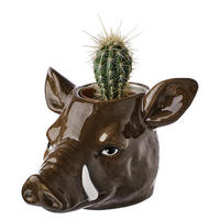 BLUMENTOPF Enchanted Forest - Dunkelbraun, Keramik (11cm) - Butlers