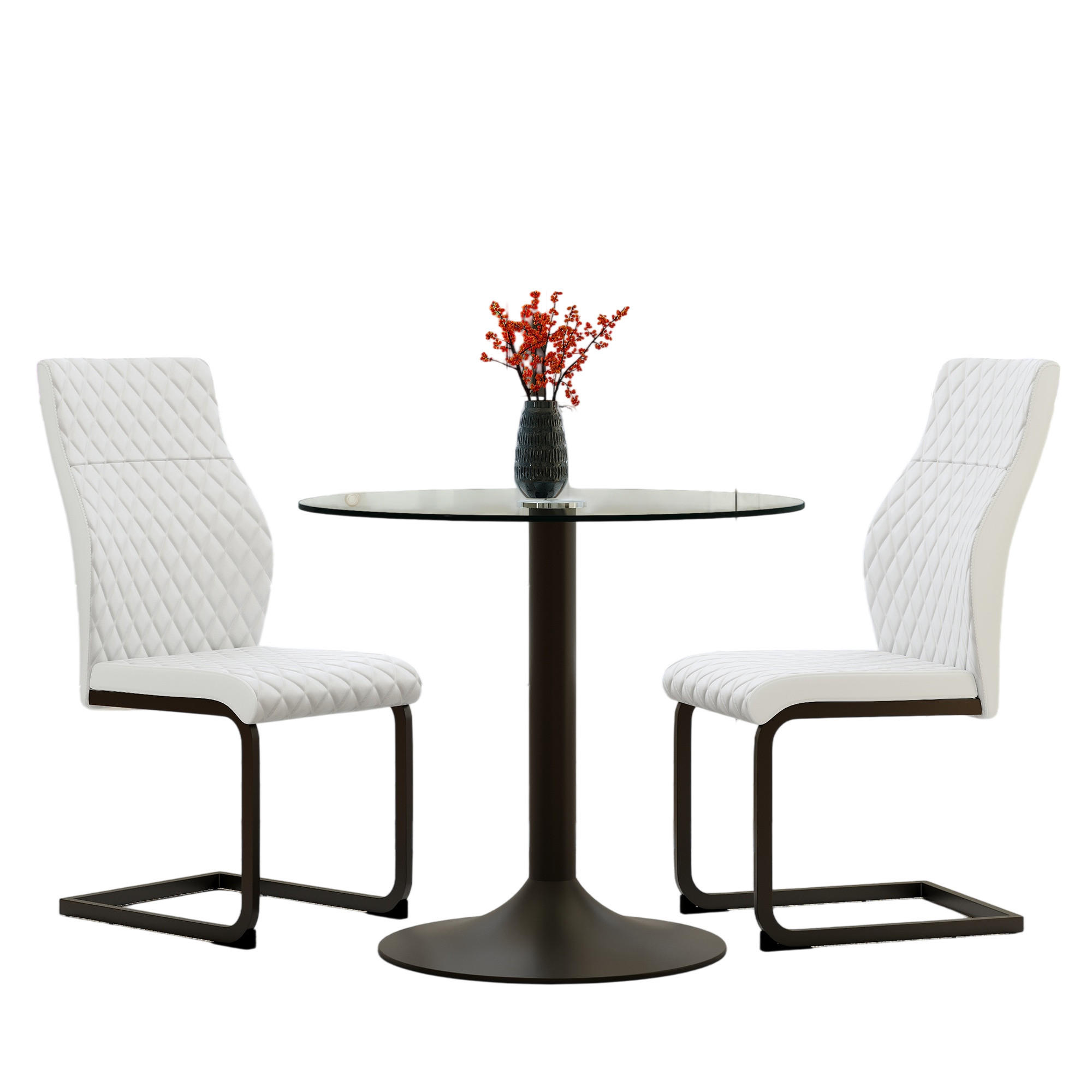 ComfortXL Essgruppe Weiß 85x75x85 cm