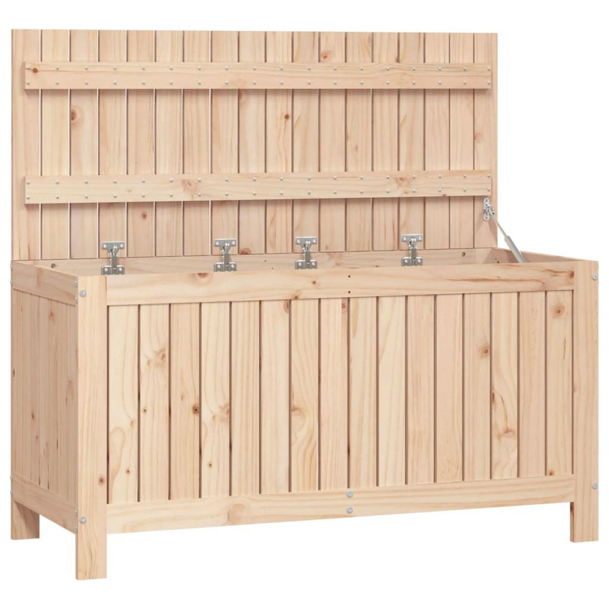 GARTENTRUHE 115x49x60 cm Massivholz Kiefer - Kieferfarben, Holz (115/60/49cm) - furnicato