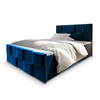 BOXBETT MONA 180x200 cm mit Matratze und Topper - Blau - Blau, Holz (180/200cm) - MASSENO