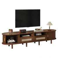 TV-ELEMENT mit 2 Schubladen und Schiebetüren 170 x 40 x 40 cm Walnuss - Dunkelbraun, Holz (40/40/170cm) - Beauniv