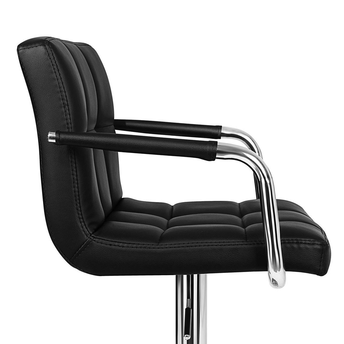 BARSTUHL LEDERIMITAT 2ER-SET - Schwarz, Textil (38/38/44.5cm) - Hansiro