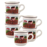 KAFFEETASSEN Design Naif bunt 200 ml 6er Set - Multicolor, Keramik (0.2L) - Villeroy & Boch