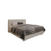 POLSTERBETT ZAIRA 160 x 200 cm mit Bettkasten und Lattenrost, 7-Zonen-Taschenfederkernmatratze CIRA (24 cm) – Taupe - Beige, Holz (120/206cm) - Panda Möbel