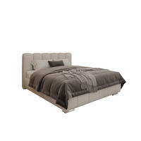 POLSTERBETT ZAIRA 160 x 200 cm mit Bettkasten und Lattenrost, 7-Zonen-Taschenfederkernmatratze CIRA (24 cm) – Taupe - Beige, Holz (120/206cm) - Panda Möbel