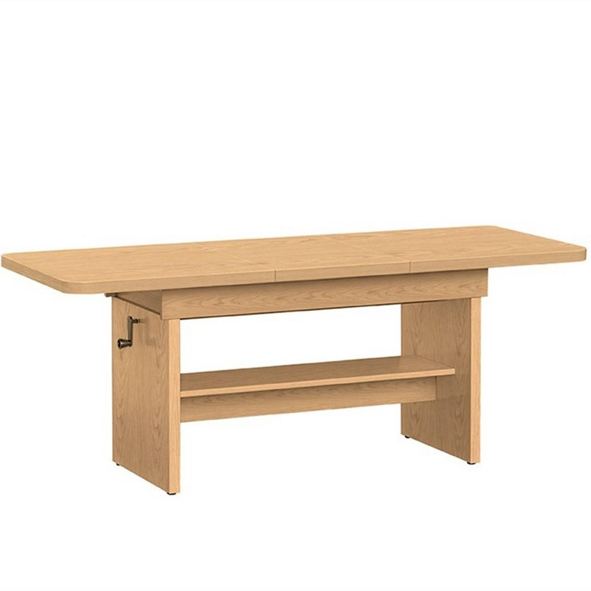 ESSTISCH BRANT Ausziehbar 116 - 156 / 62 x 70 cm - Wildeiche/Eichefarben, Holz (116/62/70cm) - MASSENO