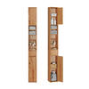 HOCHSCHRANK schmal Natur - Braun, Holz (20/180/20cm) - SoBuy