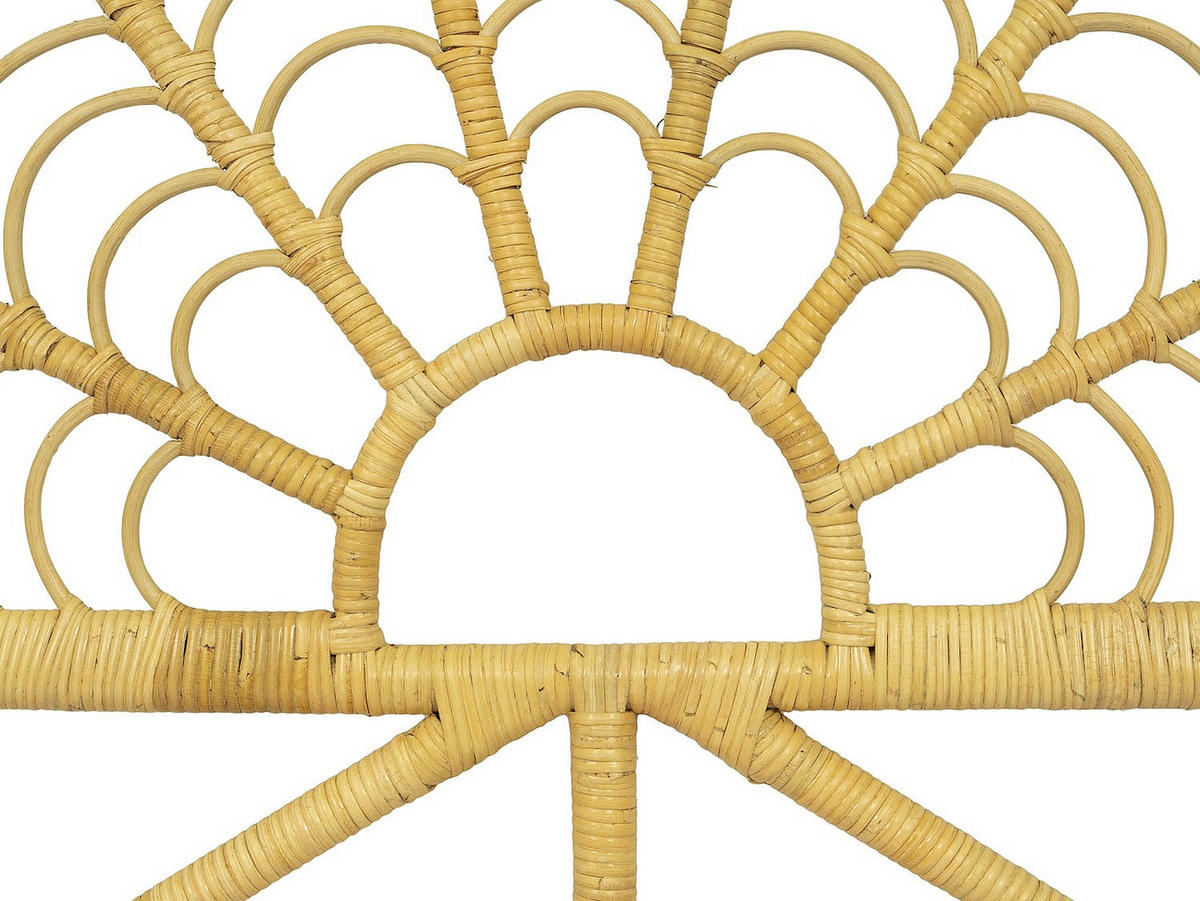 BETT-KOPFTEIL 110 cm - Rattan - Holzfarben - FLOSIA - Naturfarben, Holzwerkstoff (110/116/4cm) - Vente-Unique