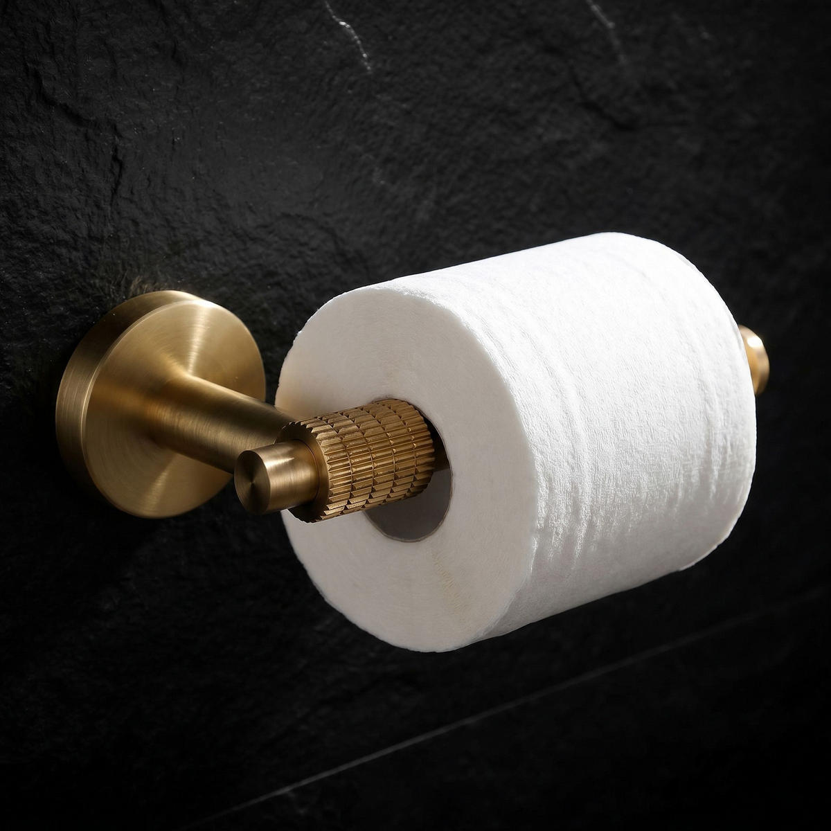 HALTER Für Toilettenpapier Rea 29105 Riwon Brush Gold - Goldfarben, Metall (16/5/8.5cm) - REA