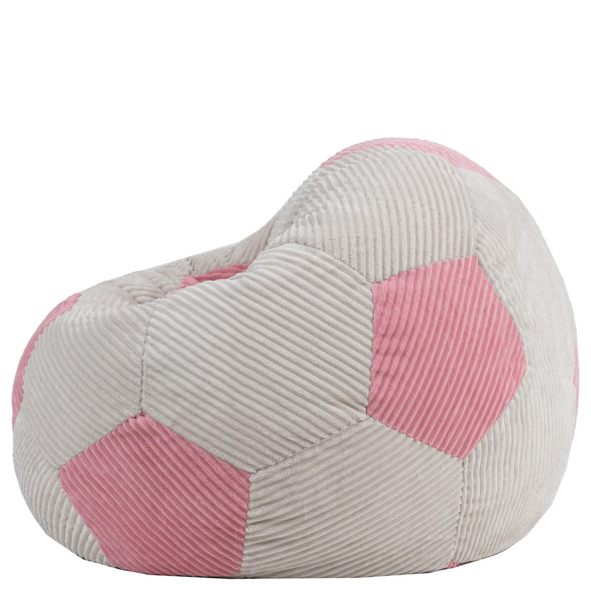 KINDERSITZSACK Fußball - Pink, Textil (76/48/76cm) - icon