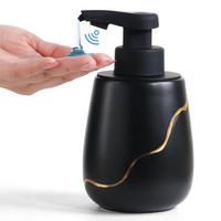 SEIFENSPENDER Automatisch Keramik Schwarz mit Sensor - Schwarz, Keramik (9/17/10cm)