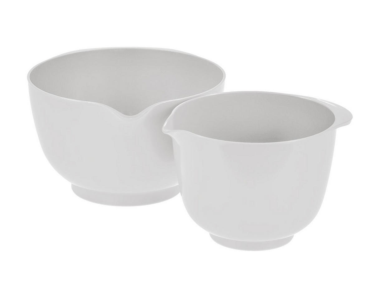 RÜHRSCHÜSSEL-SET Margrethe New weiß (2tlg) - Weiß, Kunststoff (21/15cm) - Rosti