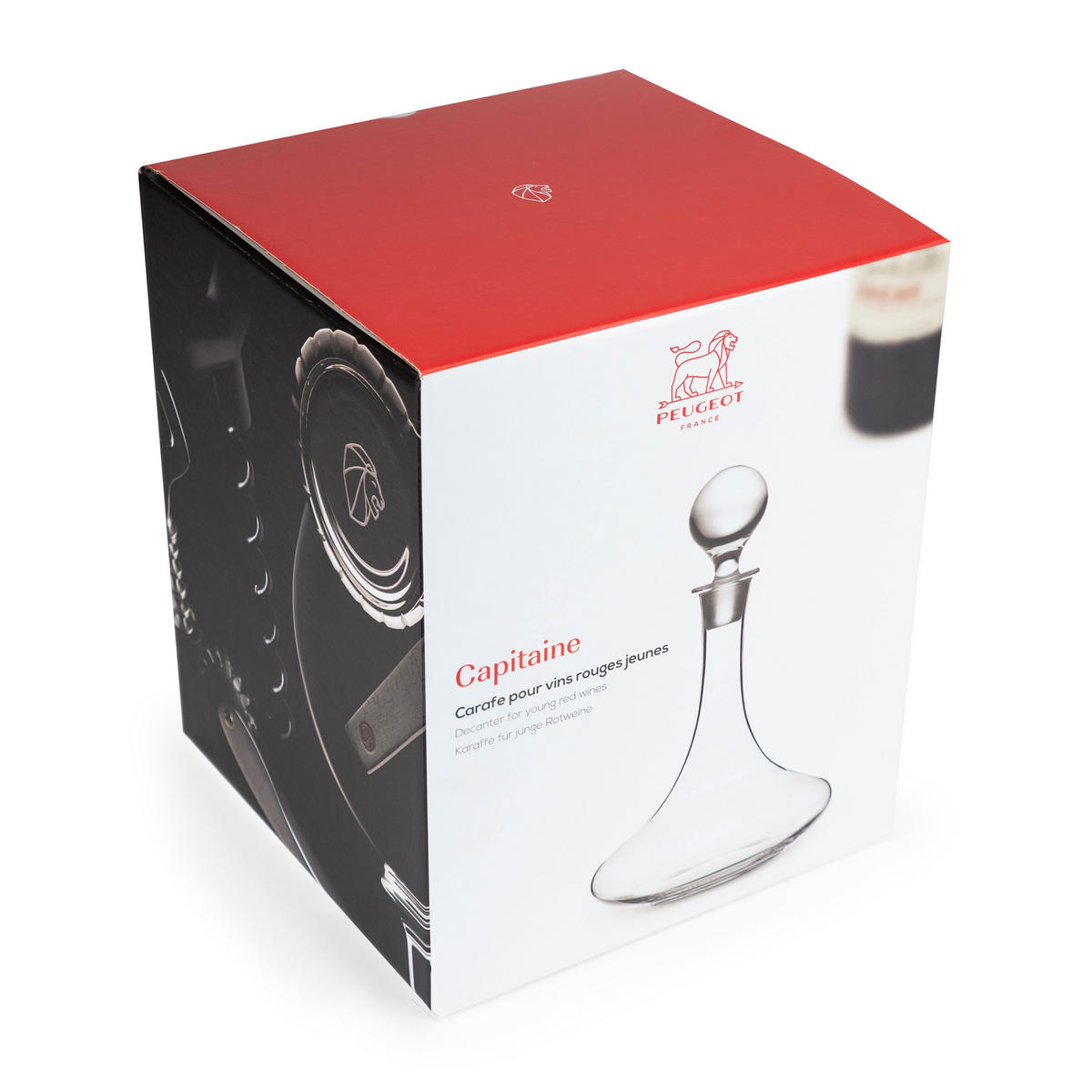 DEKANTER Capitaine 750ml Mundgeblasenes Glas - Transparent, Glas (0.8L) - PEUGEOT