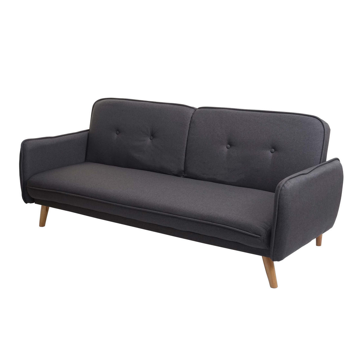 SCHLAFSOFA Anthrazit - Anthrazit, Textil (185/78/85cm) - MCW