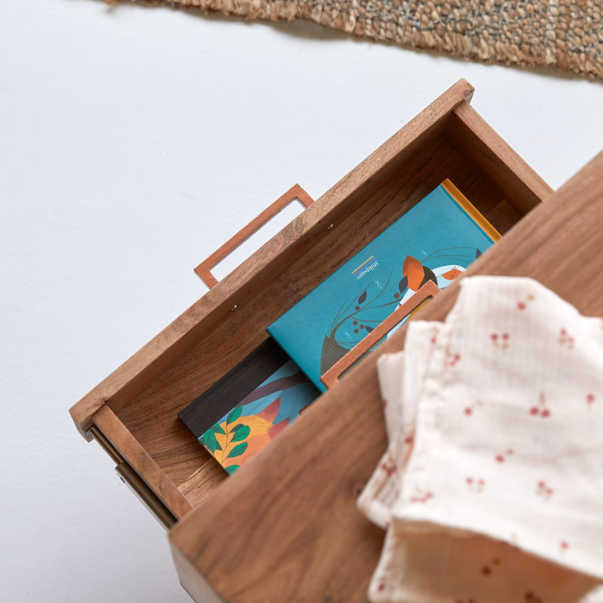 KINDER-NACHTTISCH Oslo Natur aus Akazie - Naturfarben, Holz (48/45/35cm) - Tikamoon