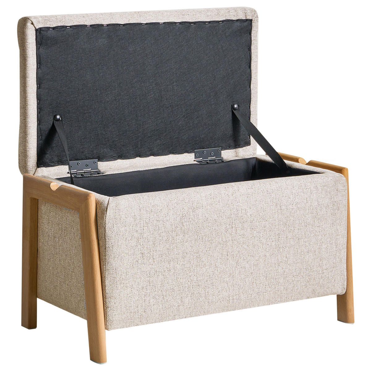 SEDACÍ LAVICE Hnědá Edland - světle hnědá, textil (75/44/43cm) - Beliani