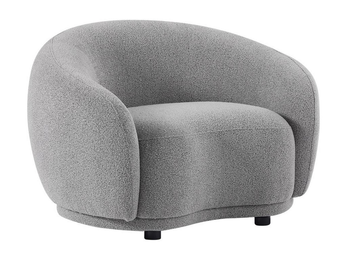 SESSEL - Bouclé-Stoff - Grau - BOVANA - Grau, Textil (90/70/110cm) - Pascal Morabito
