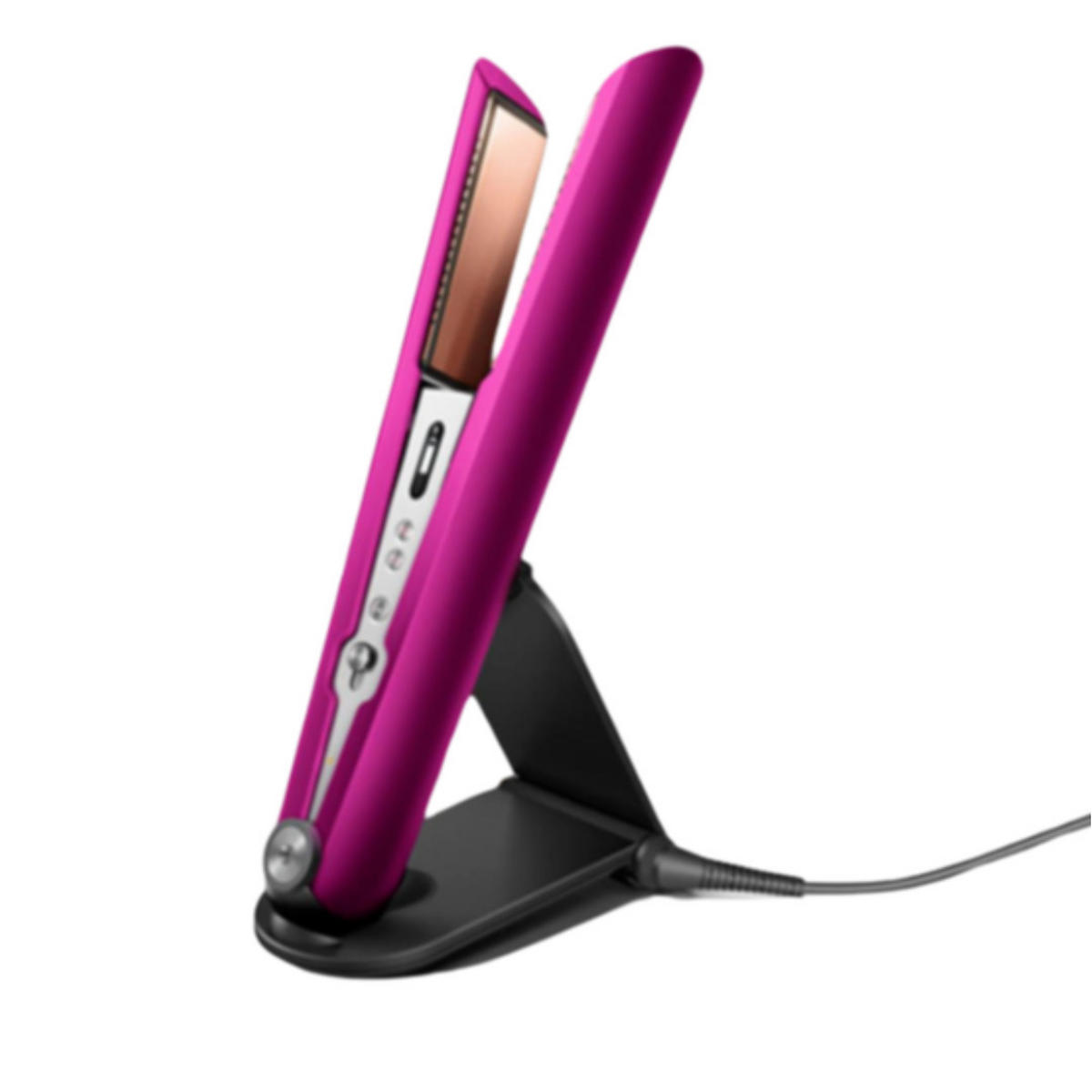 HAARGLÄTTER Corrale Fuchsia Nickel Kabellos, Glätteisen, Stylinggerät, Haarglätter, OLED Display, Ladestation, Reise Haarglätter, Lockenstyler, Beauty - Pink, Kunststoff/Metall (4.1/4.5/29.2cm) - Dyson