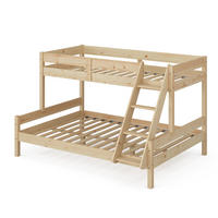 ETAGENBETT Everest Naturholz 140x200/90x200 cm - Eichefarben, Holz (140/200cm) - VitaliSpa