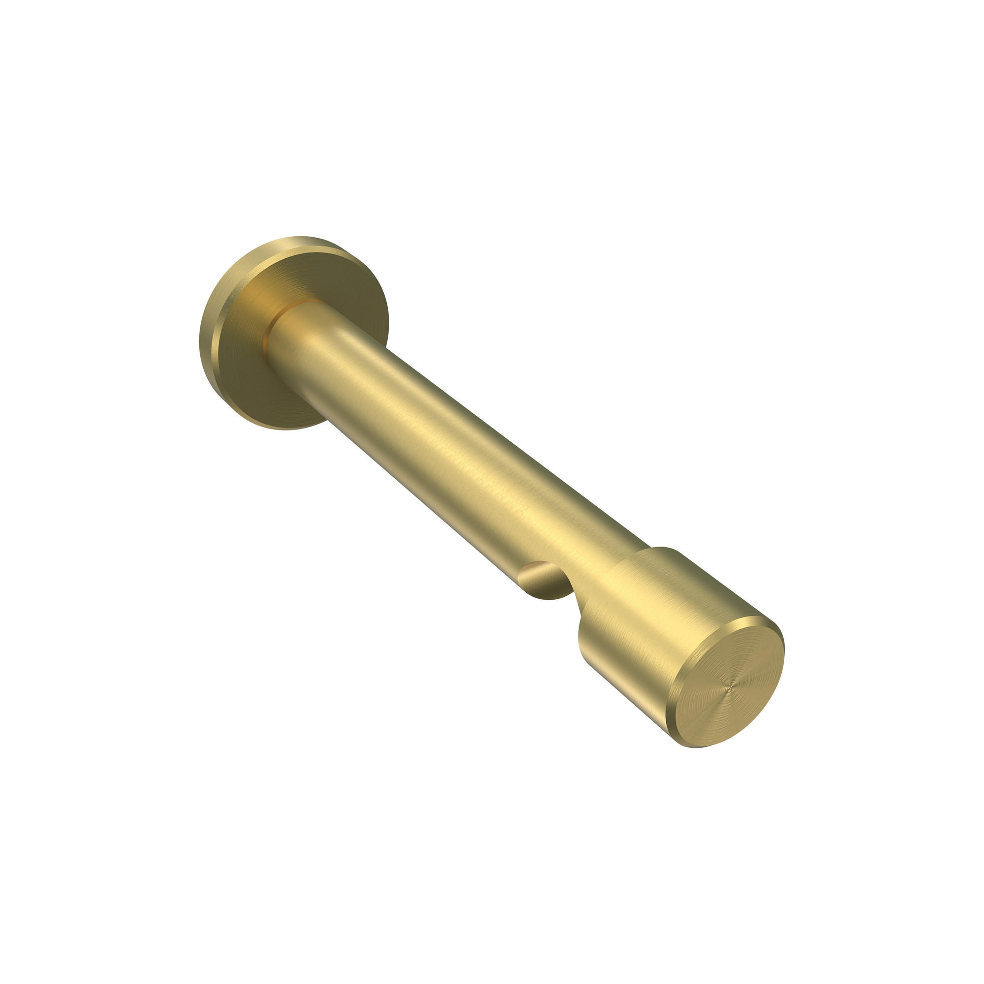 TRÄGER FÜR GARDINENSTANGEN 20 mm Ø, Prestige 1-läufig, Messing-Optik - Messingfarben, Metall (13.7/4/4cm) - INTERDECO