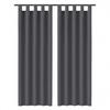 SCHLAUFENSCHAL blickdicht 140x145 cm Anthrazit 2er-Pack - Anthrazit, Textil (140/145cm)