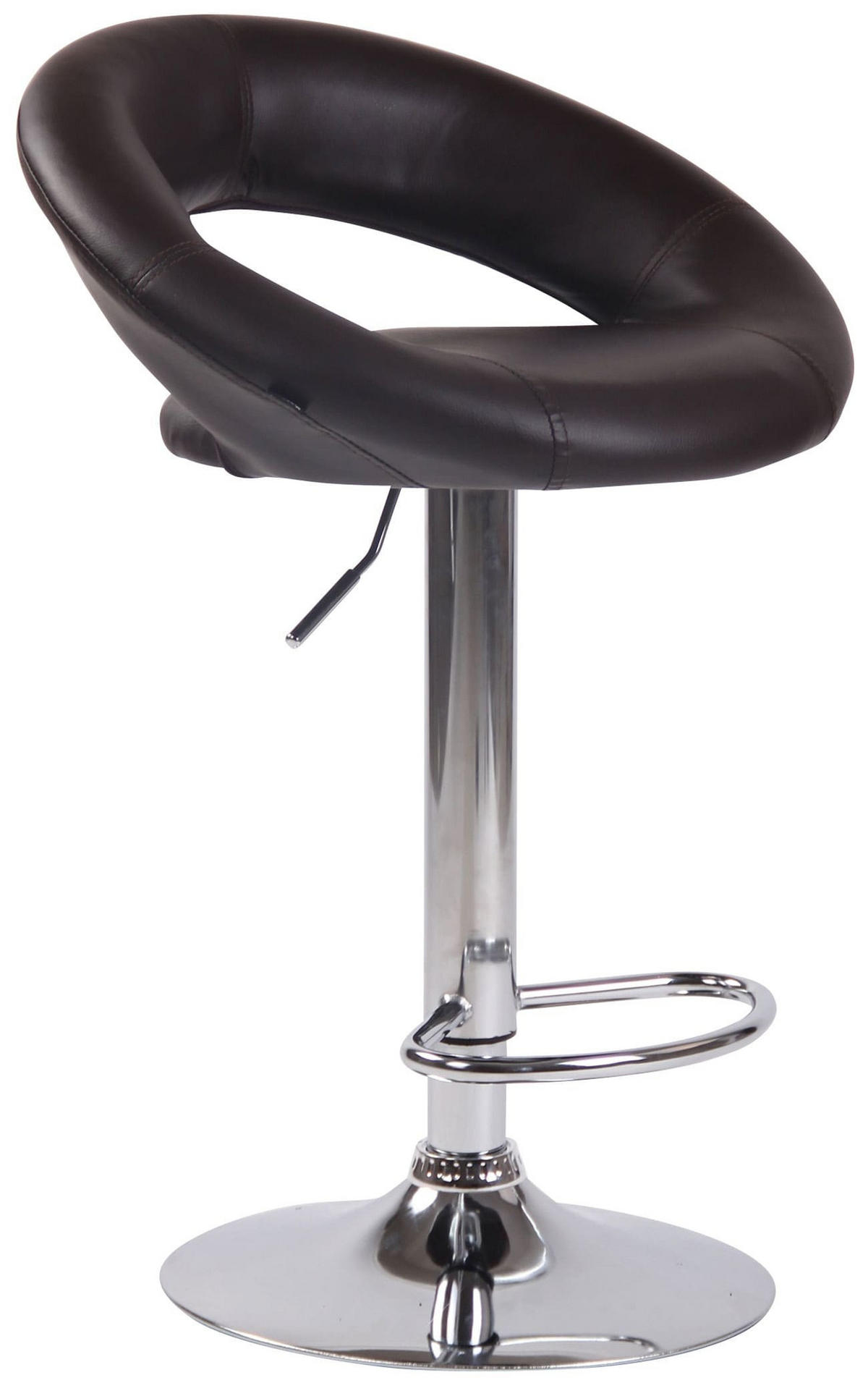 BARHOCKER Olinda Set 2-teilig 80-101x53x47 cm Braun - Braun, Leder (53/80/47cm) - furnicato