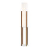 STEHLEUCHTE Gisborne - Walnussfarben, Holzwerkstoff (25/25/146cm) - lux.pro