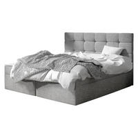 BOXBETT Luanda - Hellgrau, Holzwerkstoff (180/200cm) - MIRJAN24