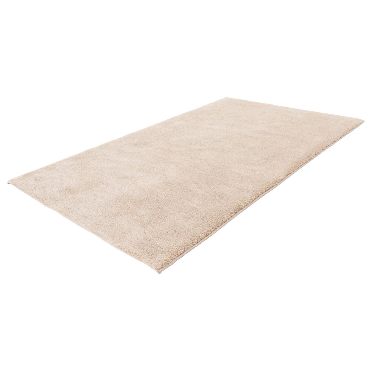 BADTEPPICH Waschbar Pure 500 Beige 50x90 cm - Beige, Textil (50/90cm) - carpet city