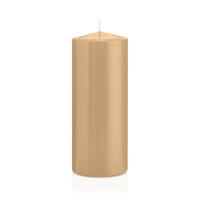 STUMPENKERZEN Sand Ø 78 x 200 mm, 8 Stück - Beige, Paraffin (8/20cm) - Wiedemann Kerzen
