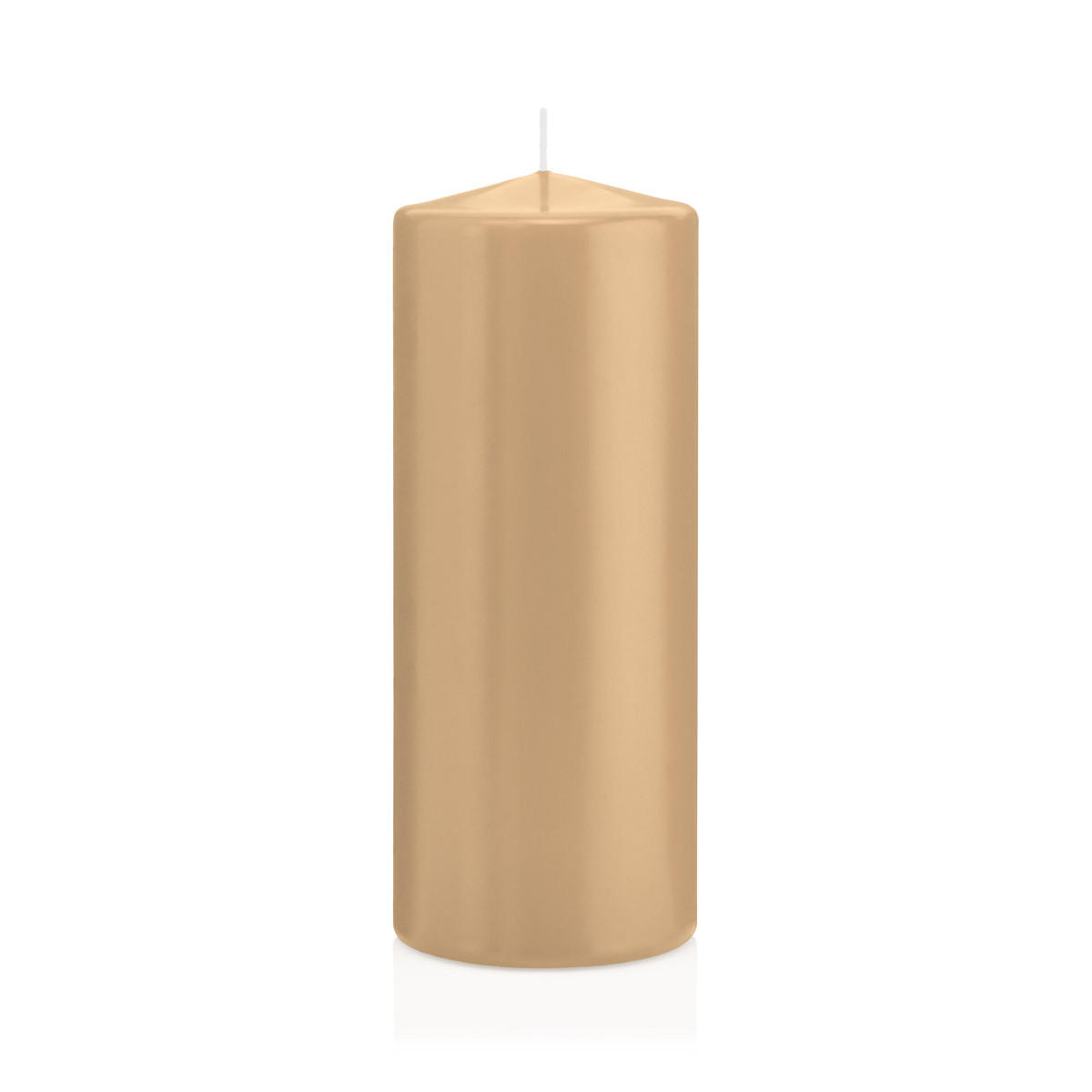 STUMPENKERZEN Sand Ø 78 x 200 mm, 8 Stück - Beige, Paraffin (8/20cm) - Wiedemann Kerzen