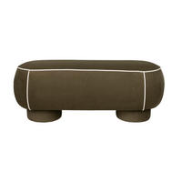 SITZBANK Marina Hocker L Grün - Grün, Kunststoff (121/47/44cm) - Housecraft Living