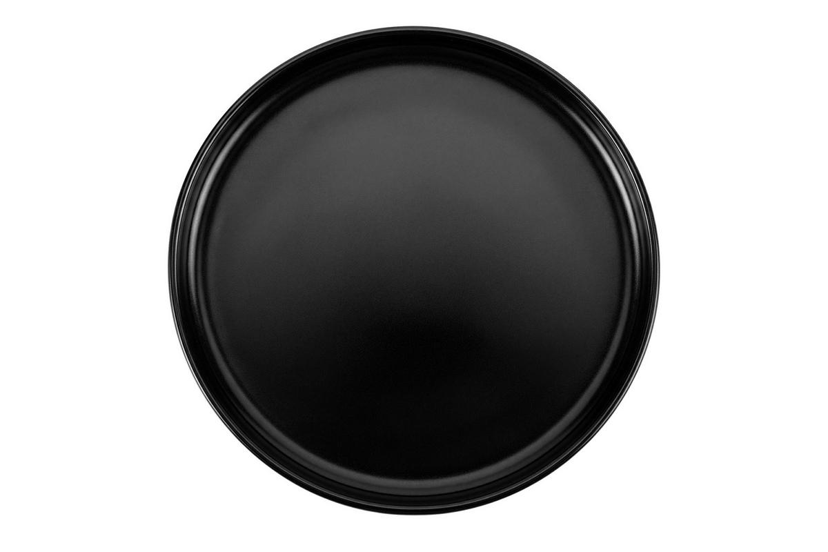 TELLER-SET VICTO 6-tlg Dessertteller, matt schwarz - Schwarz, Keramik (20/2/20cm) - KONSIMO®