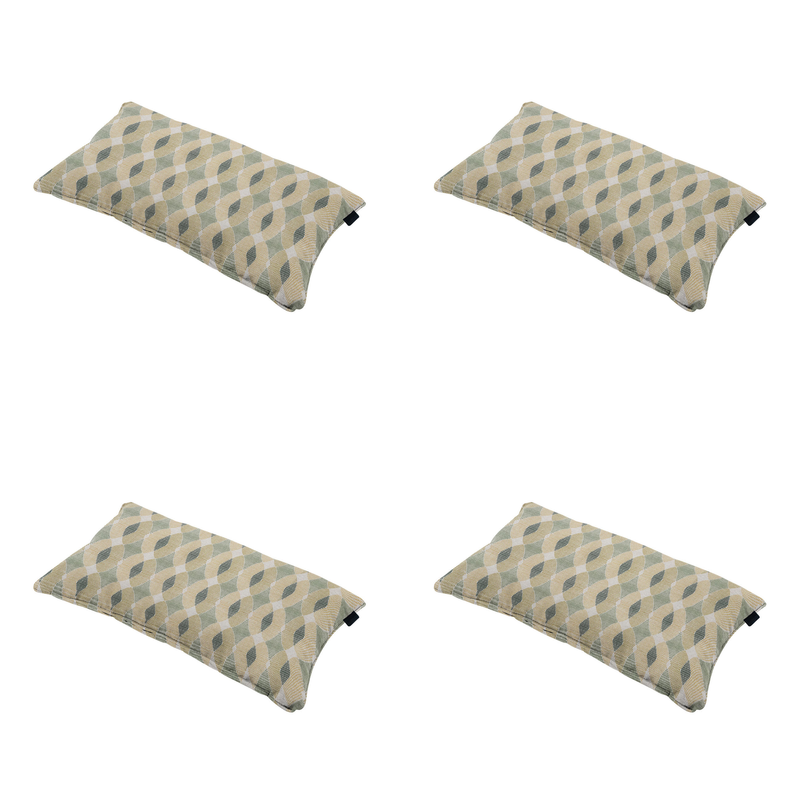 DEKORATIONSKISSEN Rae - Grün - 30/50/10 cm - 4er-Set - Grün, Textil (50/30cm) - Madison