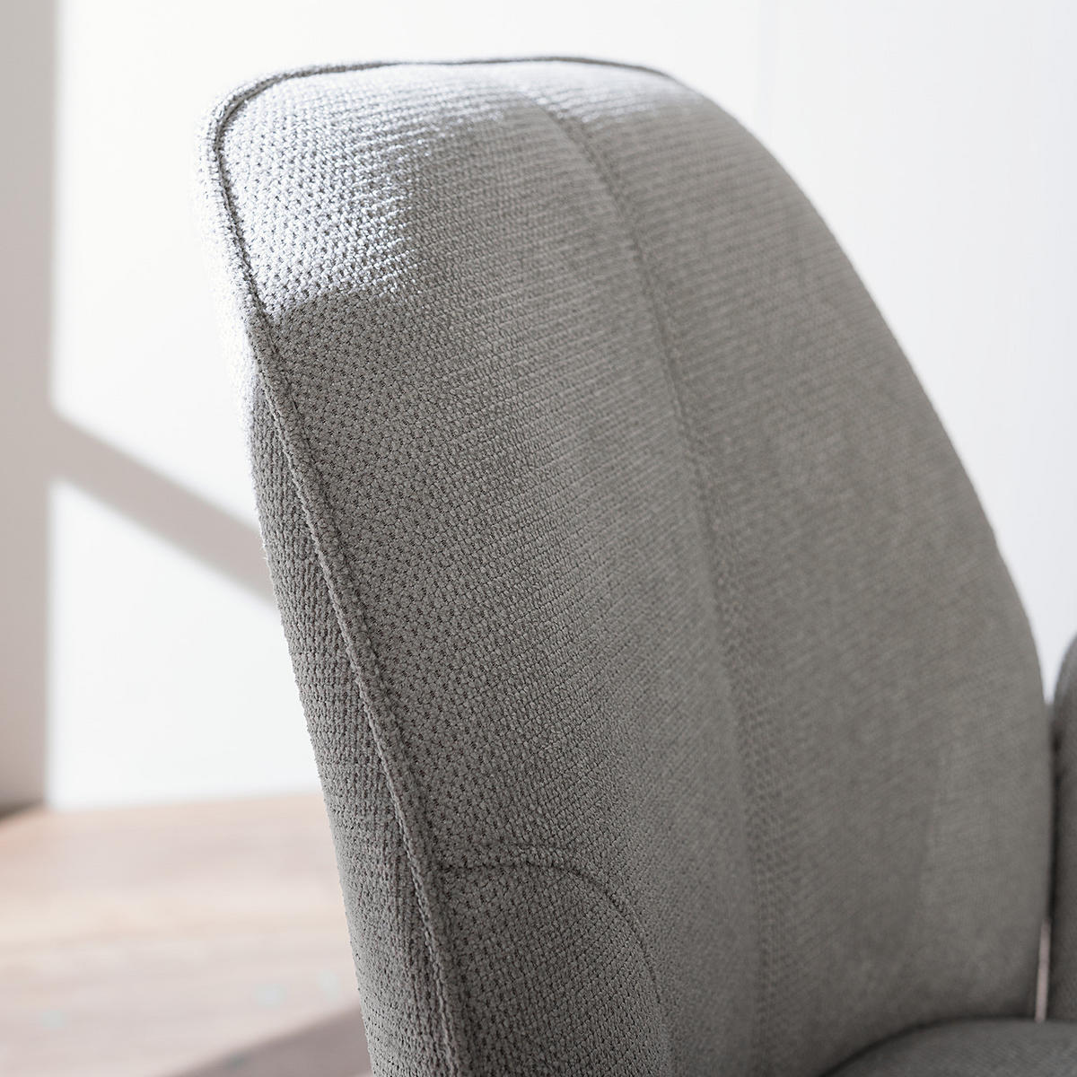 DREHBARER ARMLEHNENSTUHL - Grau, Textil/Metall (59/88/63cm) - home24