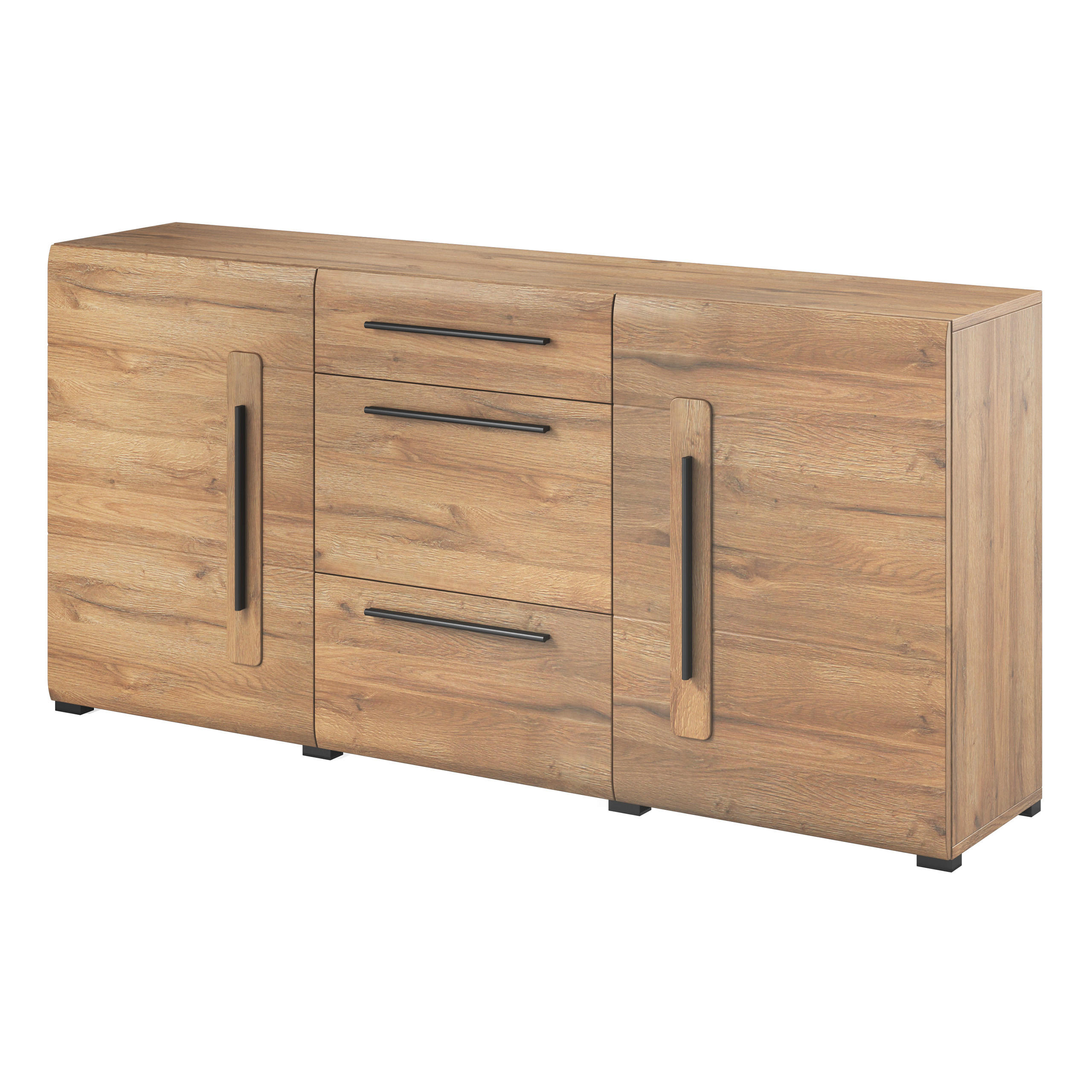 Masseno Sideboard Eiche 180x86x39 cm