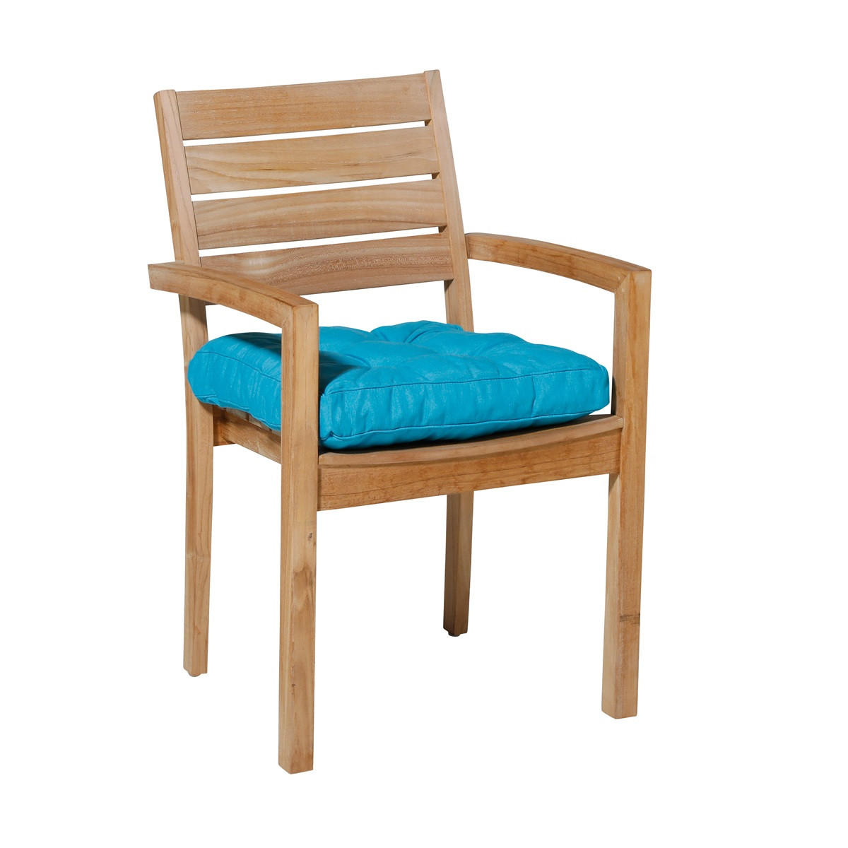 SITZKISSEN Panama 47/47 cm 4er-Set - Blau, Textil (47/8/47cm) - Madison