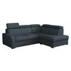 ECKSOFA Oslo 2rRLXp, Seite: Rechts 2R+R+LXP - Silberfarben/Dunkelblau, Holz/Textil (250/200cm) - MIRJAN24