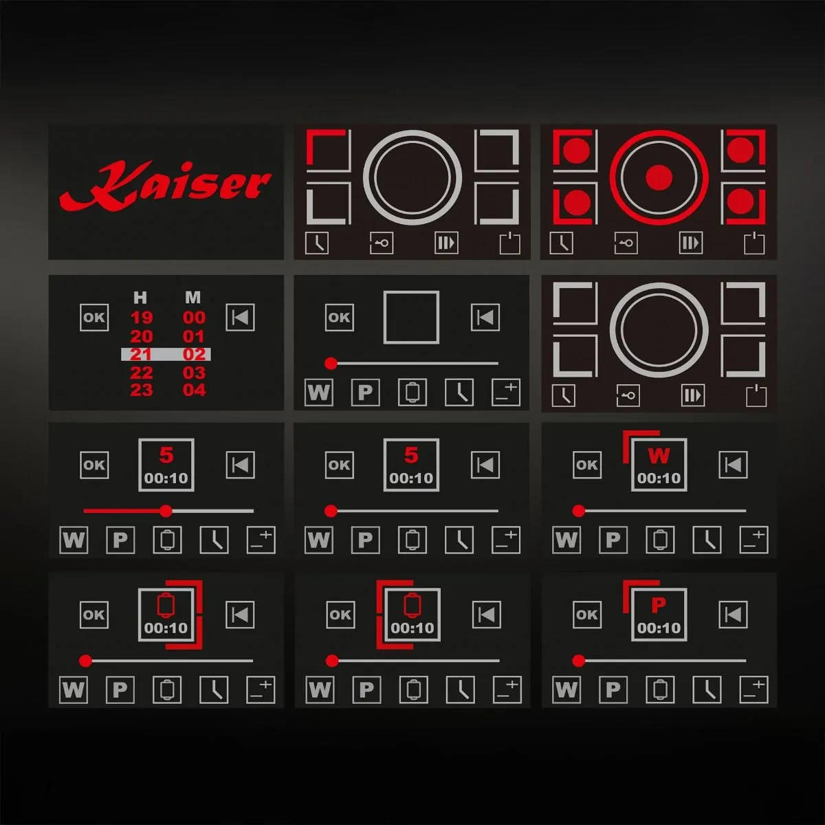 INDUKTIONSKOCHFELD - Schwarz, Keramik (90/5.5/52cm) - Kaiser Küchengeräte