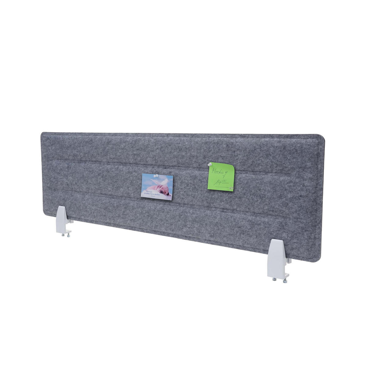 TISCHTRENNWAND Grau - Grau, Textil (100/30/1cm) - MCW