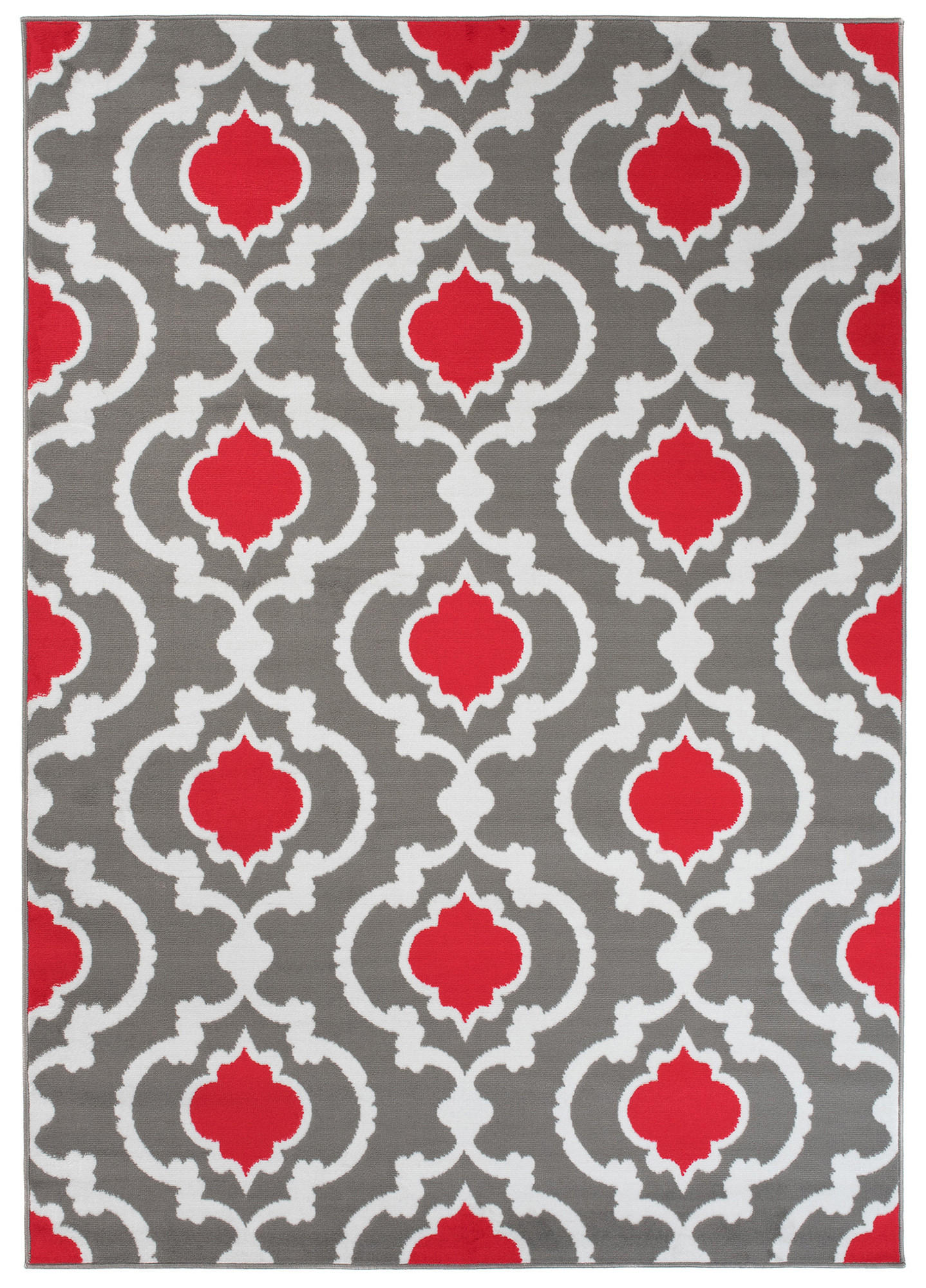 TEPPICH MAYA Rot Mosaik Geometrisch 200/300 cm - Rot, Textil (200/300cm) - Tapiso