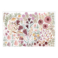 FOTOTAPETE Claudia Voglhuber - Blumenmeer 288/190 cm - Rosa, Papier (288/190cm) - Bilderwelten