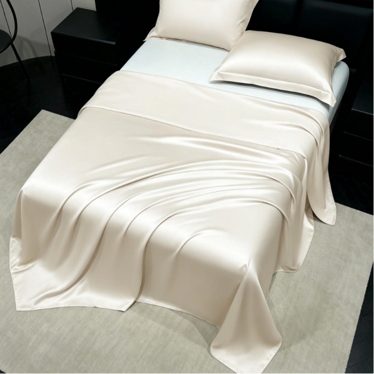 BETTWÄSCHE,CREMEFARBEN, Eisseidenstoff, 230 x 160 cm - Beige, Textil (160/230cm) - Weltevree